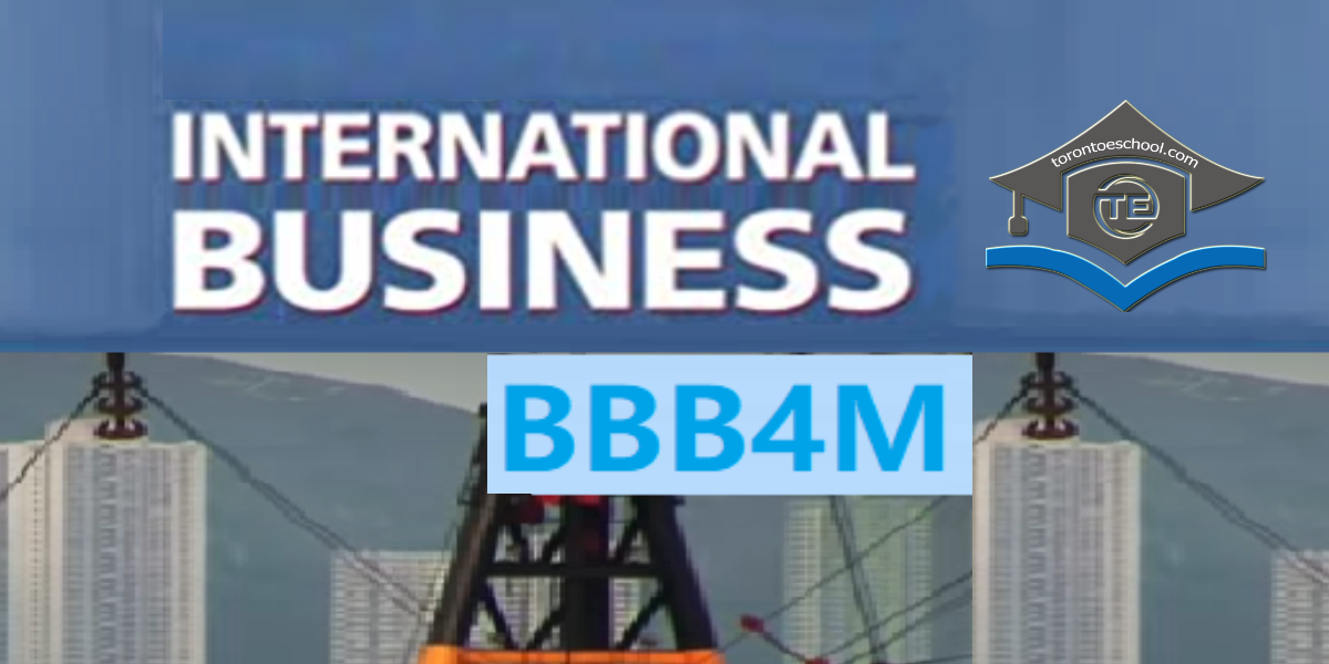 BBB4M International Business Fundamentals Grade 12